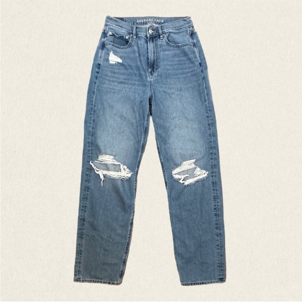 American Eagle Outfitters Blue Distressed Jeans